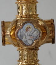 Solid silver gilt antique French Gothic Chalice.